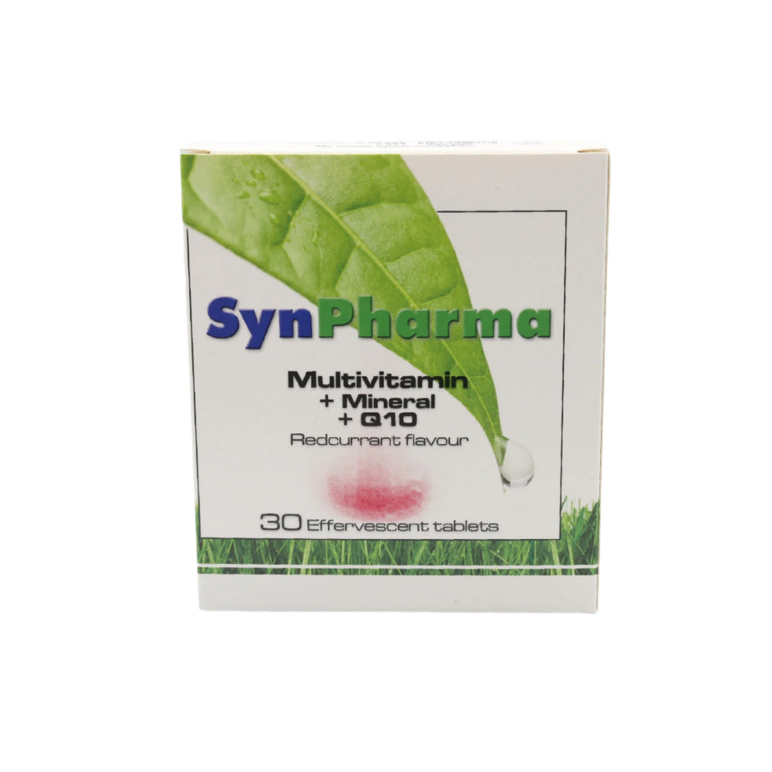 Synpharma Multivitamins &amp; Mineral &amp; Q10 effervescent tablet pack with 30 tablets.