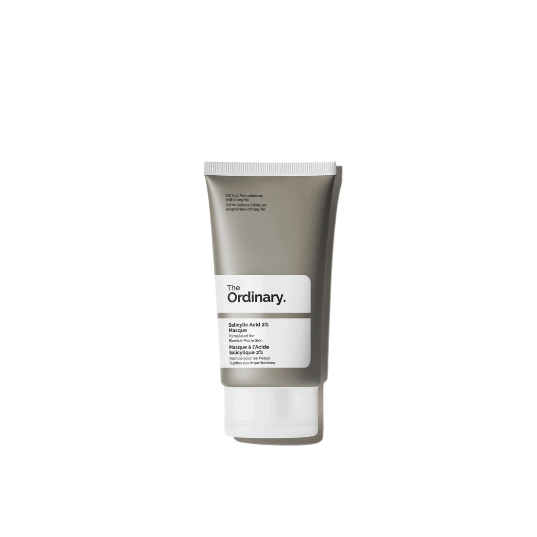 The Ordinary Salicylic Acid 2% Masque – Charcoal and clay mask with 2% salicylic acid to exfoliate, detoxify, and revitalize blemish-prone skin.