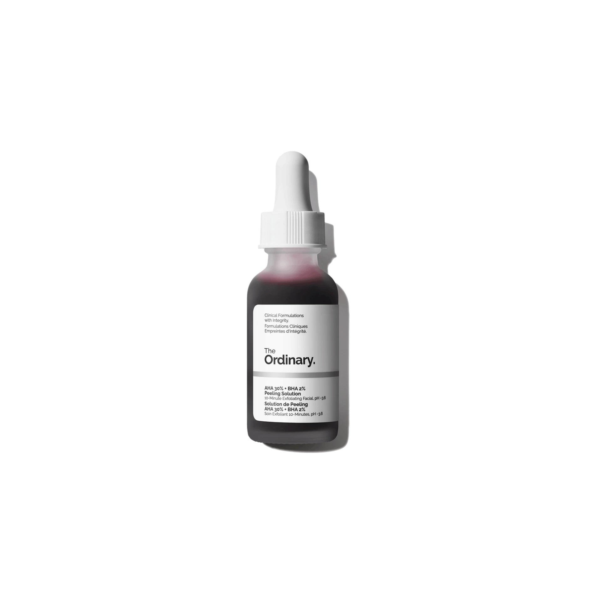 The Ordinary AHA 30% + BHA 2% Peeling Solution – high-strength exfoliating serum for smoother, radiant skin.