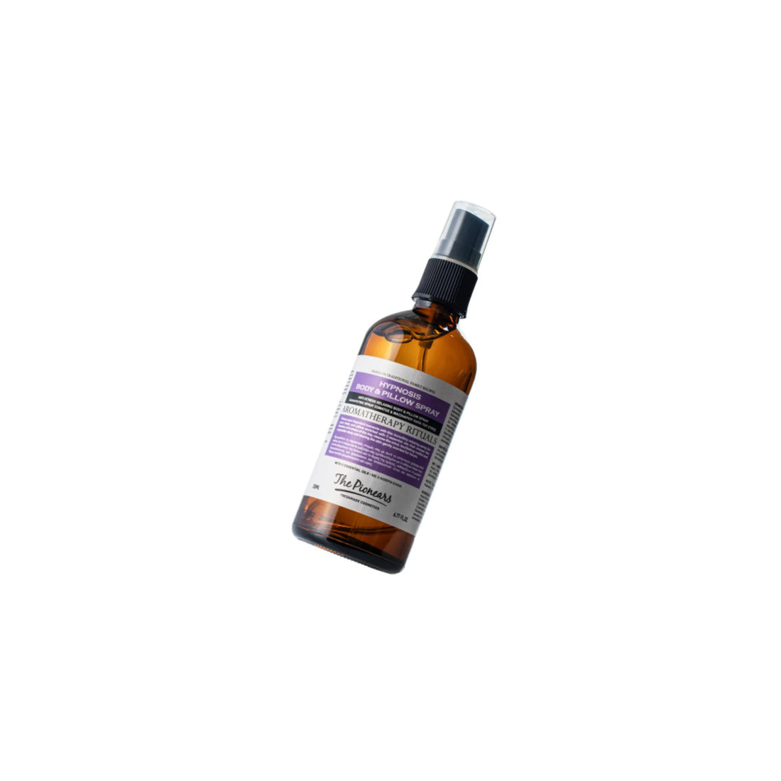 The Pionears Hypnosis Body + Pillow Spray – Relaxing anti-stress spray with lavender, jasmine, chamomile, sage, and rosemary essential oils for body and pillow.