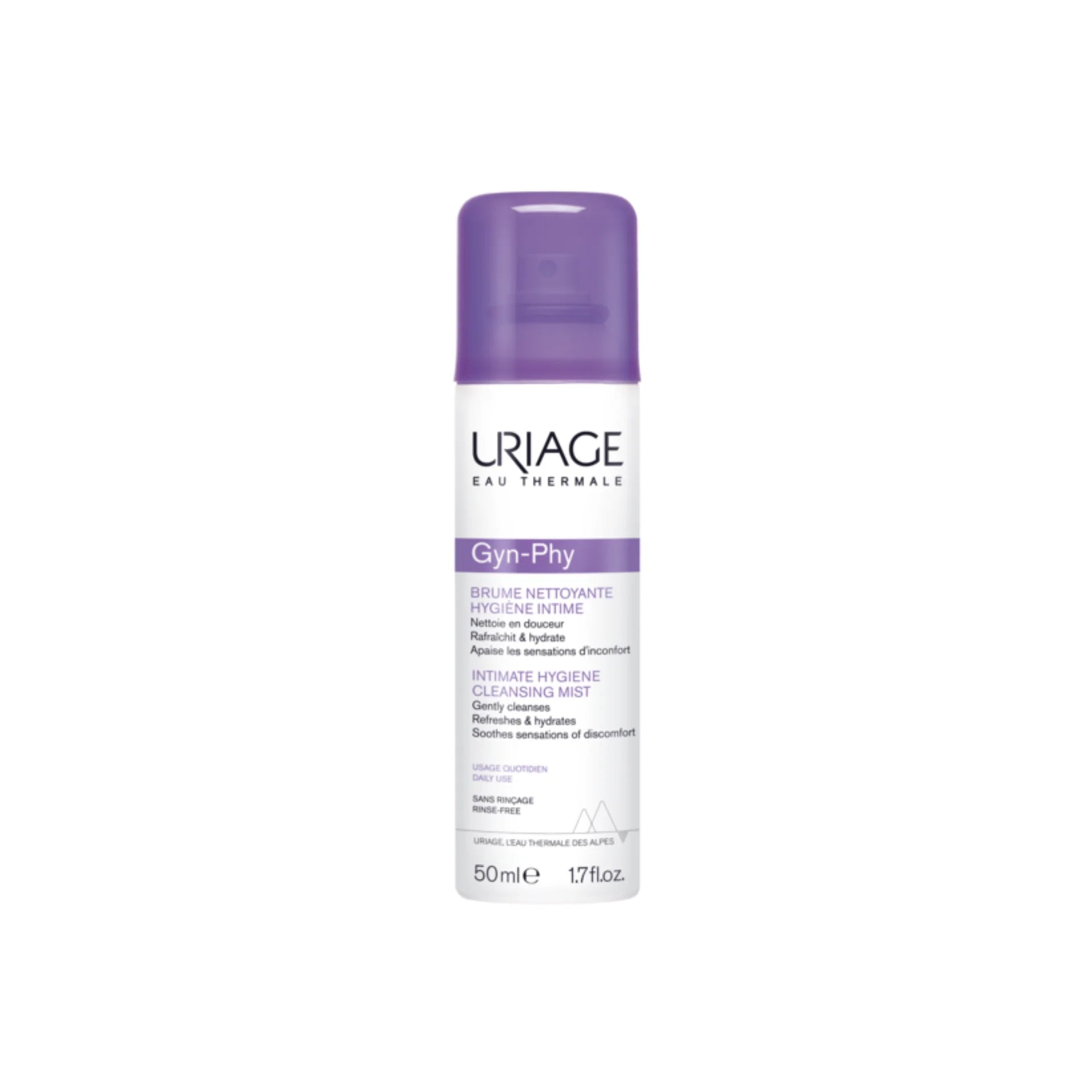 Uriage Intimate Hygiene Cleansing Mist for gentle daily care of intimate areas.