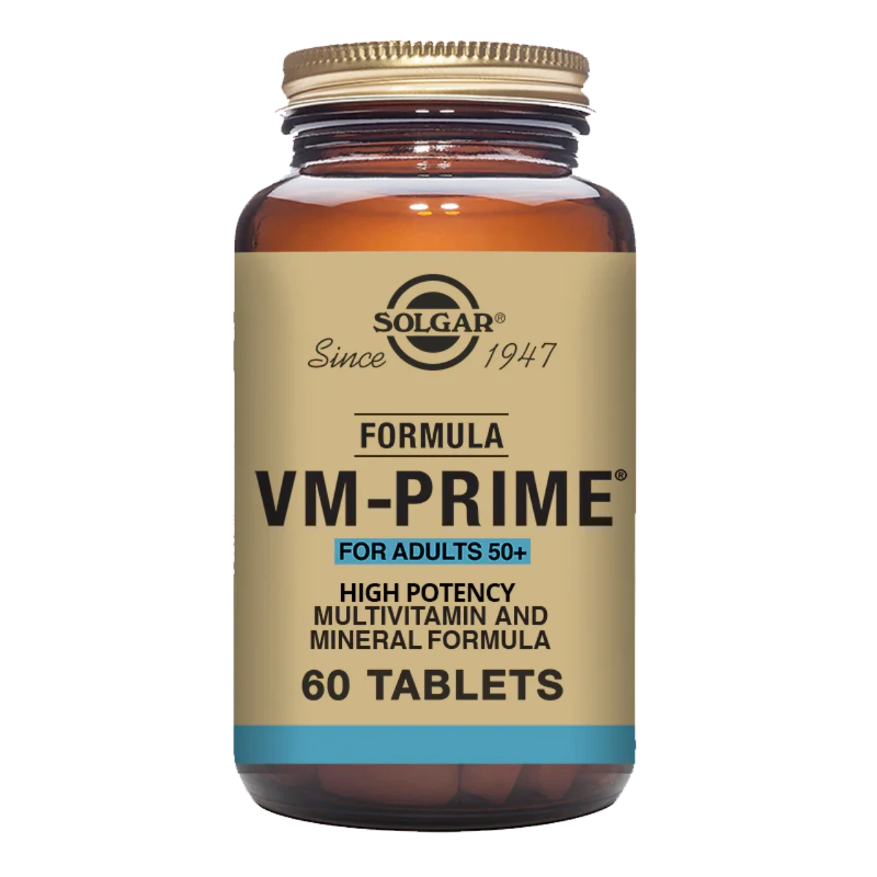 Solgar VM-Prime for Adults 50+ - Supports energy, immune health, and bone strength.